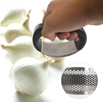 Stainless Steel Garlic Press Manual Crusher